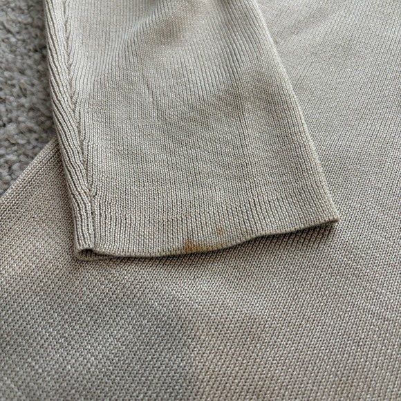 Brooks Brothers Silk Cardigan Womens M Beige Button Up Minimalist Quiet Luxury - Picture 5 of 7